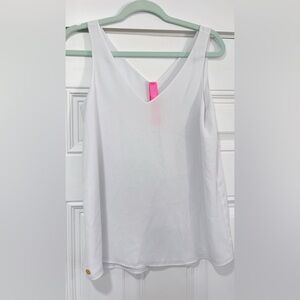 Lilly Pulitzer | Florin Woven V-Neck Sleeveless Reversible Lined Tank Top